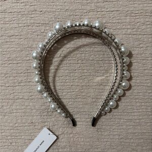 NWT 12th Tribe Chic Pearl Double Row Headband